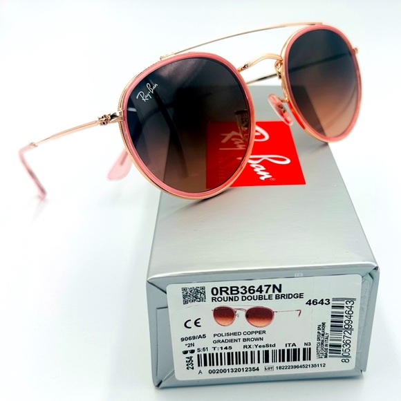 Ray-Ban Pink Round Sunglasses - Picture 3 of 11